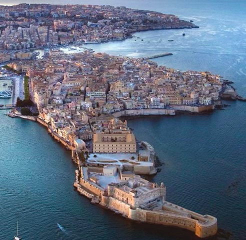 Ortigia from Eloro hotel or President Sea Palace