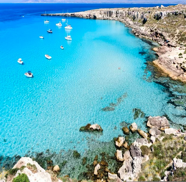 Minicruise Egadi (Favignana, Levanzo, Cala Mennula) from Hopps hotel